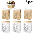 thumbnail image 2 of Coofit 6PCS Paper Gift Bag Fashion Creative Letters Kraft Paper Bag Kraft Gift Bag, 2 of 10