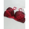 thumbnail image 4 of French Style Color Block Lace Patchwork Peasleeves Floral Print Sexy Bra, 4 of 4
