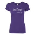 thumbnail image 2 of Wild Bobby, Ain't I Though? Sojourner Truth 1851, Womens Slim Fit Junior Tees, Purple Rush, XX-Large, 2 of 3