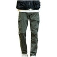 thumbnail image 2 of FDGIU Men's Lightweight Stretch Cargo Work Pants - Ripstop Hiking Pants with Pockets, Outdoor Tactical Pants for Men, 2 of 6