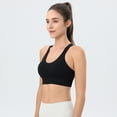 thumbnail image 2 of Brasier Tela de Mantequilla Sujetador Deportivo de Talla Grande para Mujer, con Tirantes Ajustables En La Parte Delantera, sin Aros, para Entrenamiento, Yoga, Running y Atletismo. Extra Grande, 2 of 4