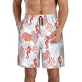 thumbnail image 1 of Fotbe Tropical Corals Seahorse Trajes de Baño Estampados para Hombre, Shorts de Verano de Secado Rápido, Ropa de Playa, Bañadores-Medium, 1 of 6