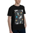 thumbnail image 2 of Bingfone Space Men'S Loose Fit Short-Sleeve Pocket T-Shirt, 2 of 7