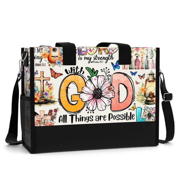 Bible Tote Bag for Women Christian Bible Study Church Tote Bag
