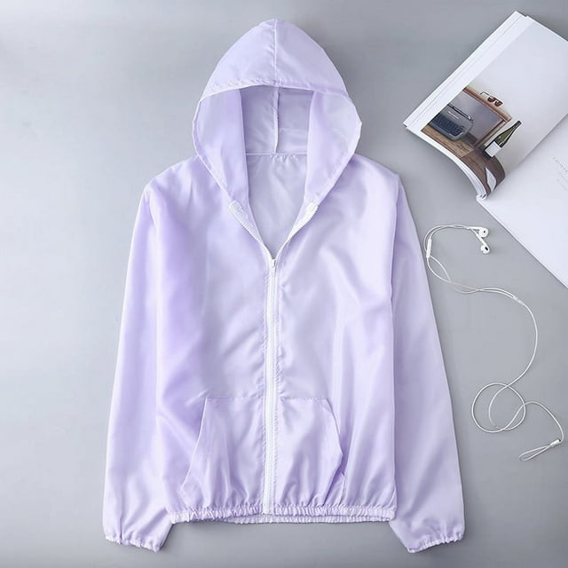 Women's Summer Sun Protection Jacket Anti-UV Quick Dry Sports Windbreaker Cycling Run