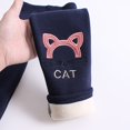 thumbnail image 4 of Coerni Toddler Girls Thermal Fleece Lined Leggings Warm Winter Yoga Pants for Kids Toddlers Youth Thick Plush Insulation Tights, 4 of 4