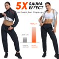 thumbnail image 2 of Chaqueta deportiva Sauna Suit HOTSUIT para mujer, color negro, talla L, 2 of 6