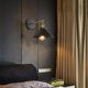 thumbnail image 1 of Indoor Iron Wall Lamp Sconce Kitchen Light Decoration 220mm Black Gold, 1 of 5