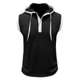thumbnail image 1 of Men's Training Vest for Gym and Fitness Performance Vest with Hooded Design for Summer Running and Workout, 1 of 7