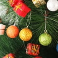 thumbnail image 6 of 12pcs DIY Christmas Baubles Chic Round Balls Tree Decorations Xmas Ornaments Silver, 6 of 10
