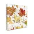thumbnail image 4 of Stupell Industries Thankful Fall Leaves Holiday Painting Gallery Wrapped Canvas Print Wall Art, 17 x 17, 4 of 8