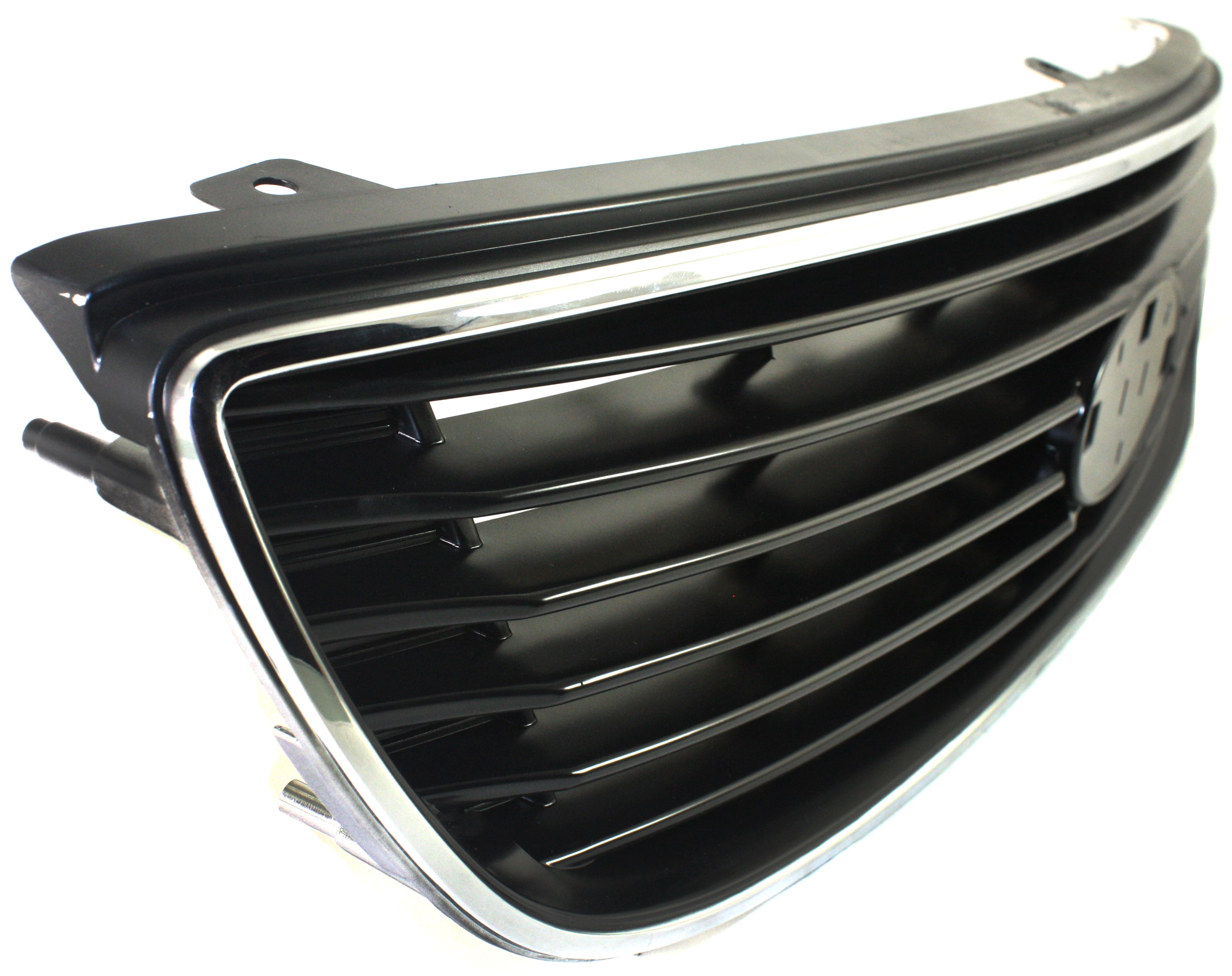 Grille Assembly Compatible With 2006-2008 Kia Optima Magentis Chrome Shell with Painted Black Insert