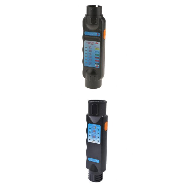 Herramienta de Verificación Del Probador de Enchufe de Cableado de Remolque de 2 Piezas con Indicador LED