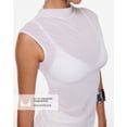 thumbnail image 3 of Musculosa de malla transparente con cuello simulado SHIRT INLYRIC Cosnufy M, 3 of 6