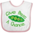 thumbnail image 3 of Inktastic Give Peas a Chance. Boys or Girls Baby Bib, 3 of 4