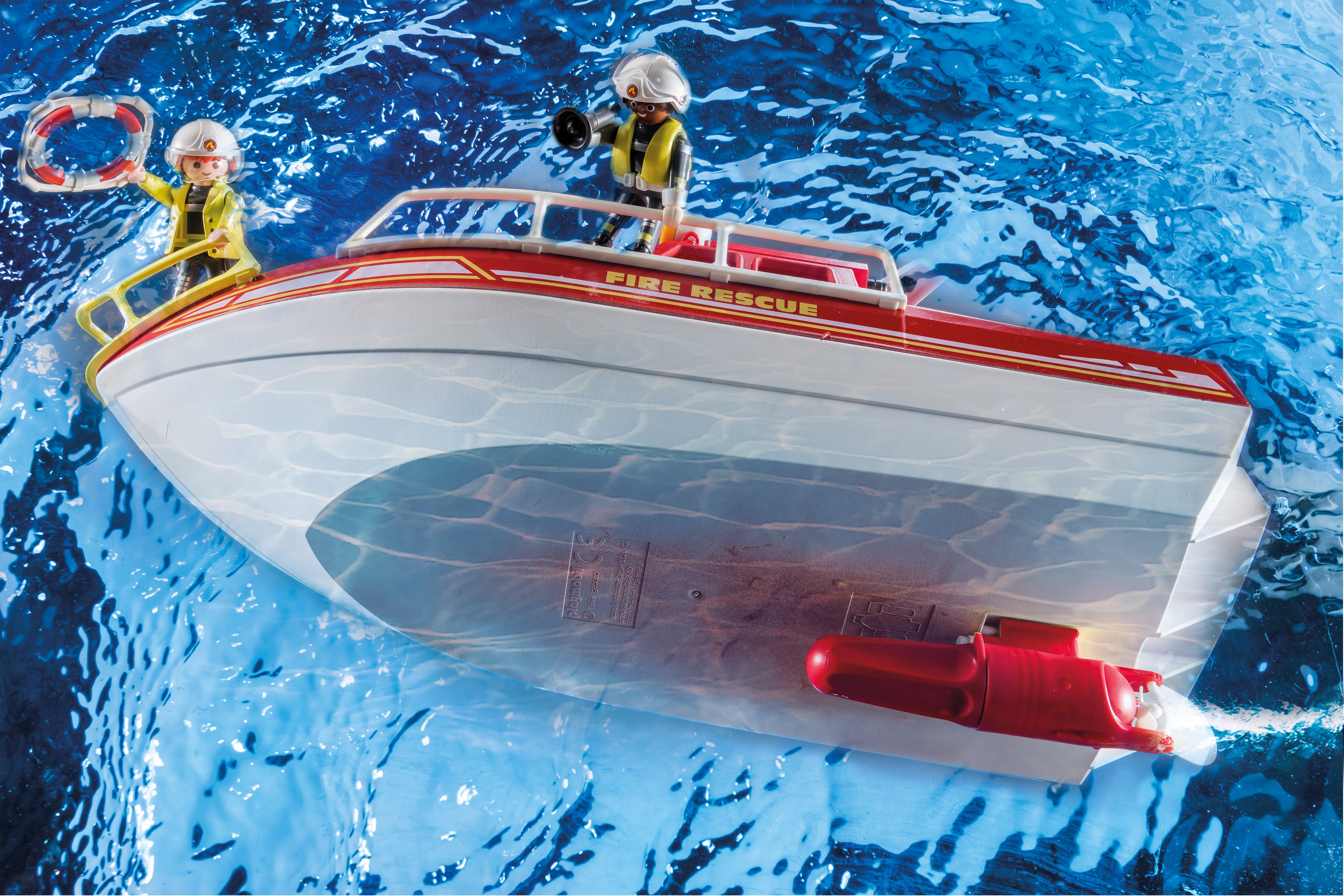 playmobil fire rescue boat