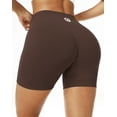 thumbnail image 2 of NELEUS Womens Workout Shorts High Waist Athletic No Front Seam Scrunch Butt Yoga Shorts 1 Pack, Coffee, US Size L, 2 of 7