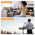 thumbnail image 2 of AODSK Support de Clavier Robuste - Style Z, Réglable et Portable, Support de Piano Robuste pour Enfants et Adultes, Ajus de Hauteur et de Largeur, 2 of 6