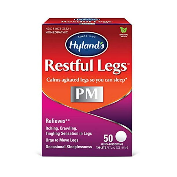 Hyland's Naturals Restful Legs PM Tablets 50 Ct 2 Pk Restless Legs