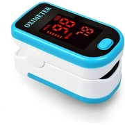 BodyMed® Fingertip Pulse Oximeter – Heart Rate and Oxygen Monitor for Aviation and Sports - Blue