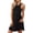 Z-Black639, variant on JIAYUE Women's Dress Above Knee Solid Color Sleeveless Round Neck Pocket Short Elegant Casual Stylish Female Dresses