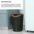 thumbnail image 4 of Home Zone Living 2.3 gal Small Plastic Trash Can Combo, Round Wastebasket with Open Top, Green, 2 Pack, 4 of 9