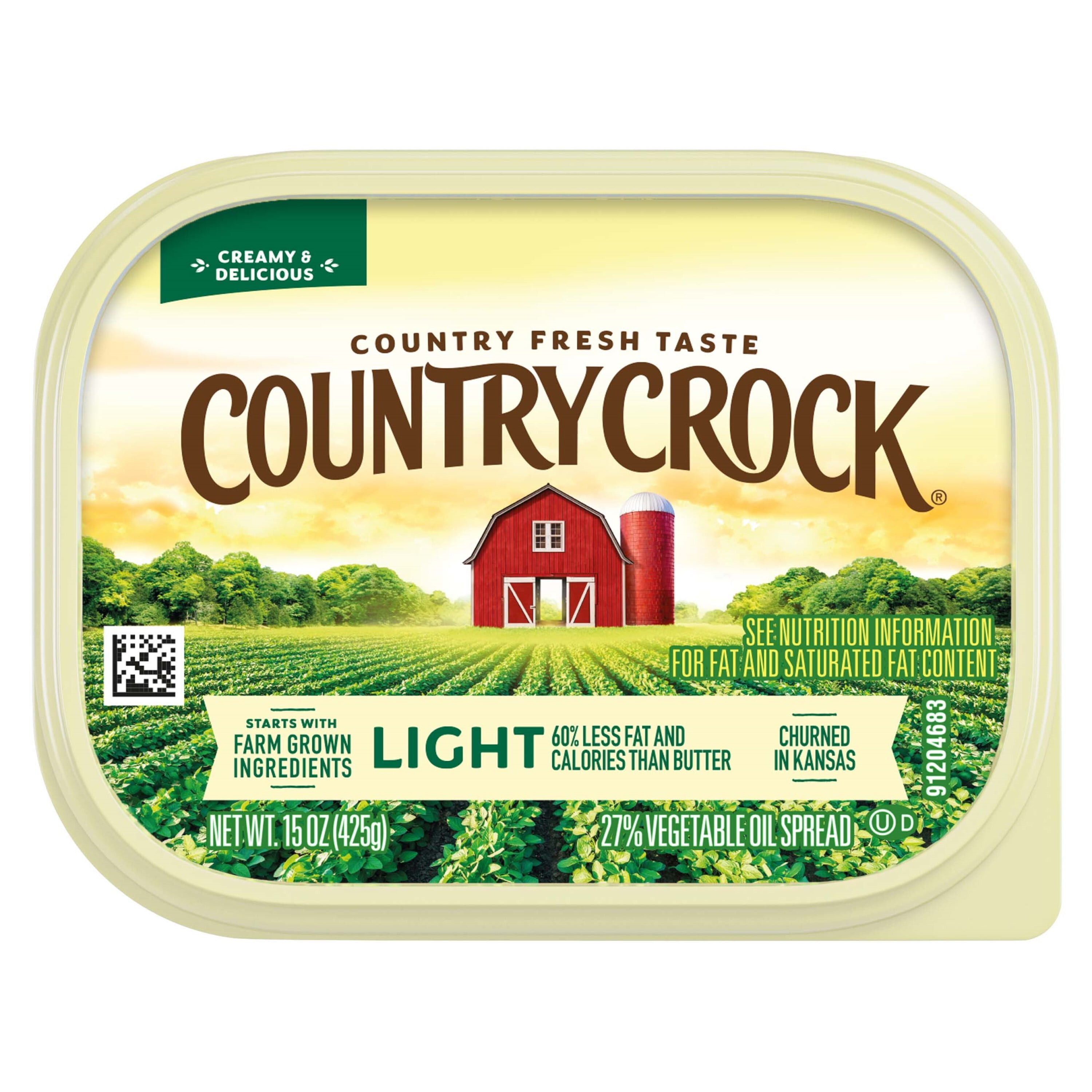 Country Crock Light Buttery Spread, 15 oz Tub