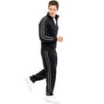 thumbnail image 7 of Notus Men’s Tracksuits Sweatsuits for Men Track Suits Set 2 Piece Fleece Athletic Jogging Sweatpants Sweat Suits 2 Piece Outfits Jogger Set sweatsuits 2-piece set Black XXXL, 7 of 7