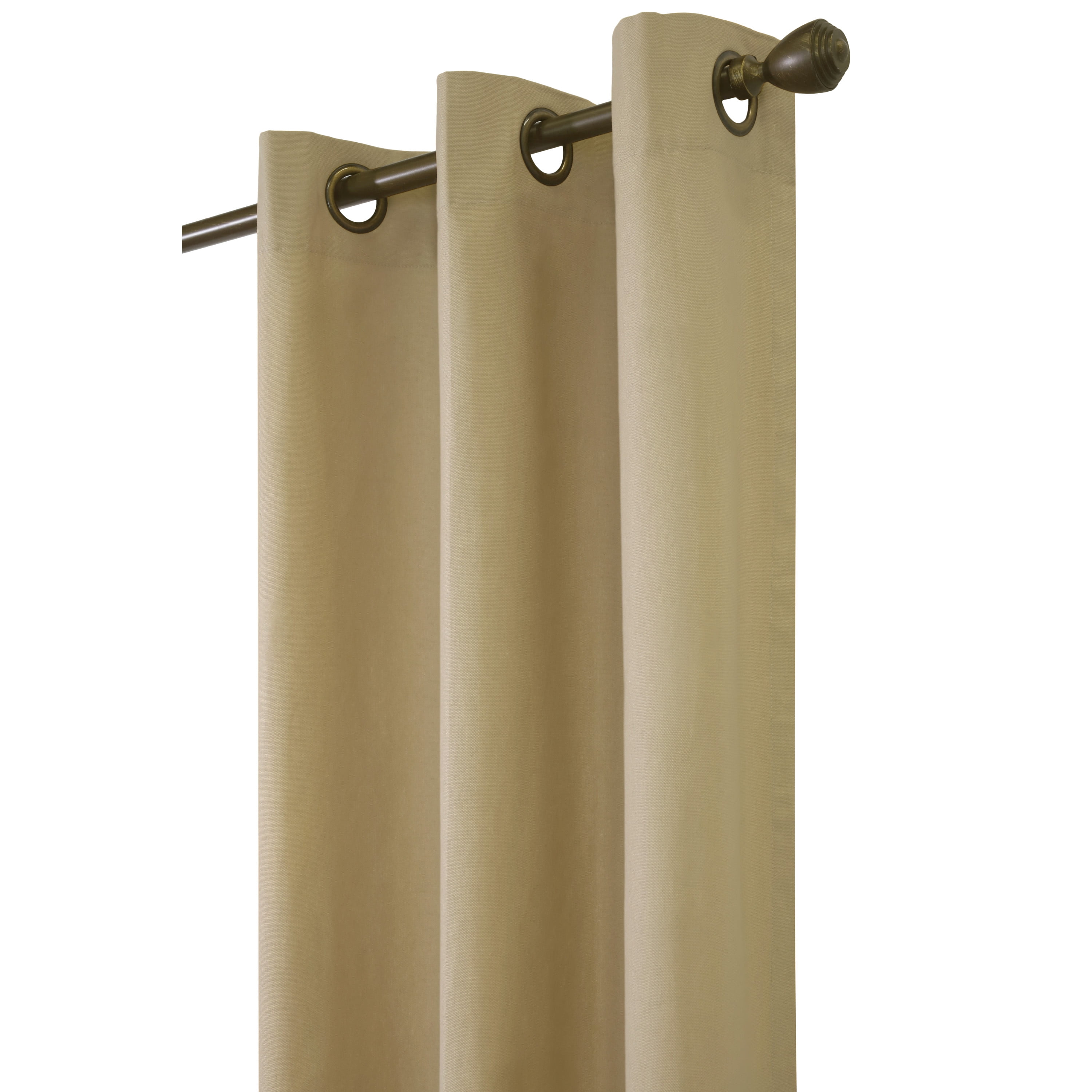 Winmate Insulated Cotton Grommet Curtain Panel - Pair each 40" x 63" in Khaki