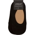 thumbnail image 3 of Sakkas Women's Footsies Solid Shoe Foot Invisible Liner No Show Socks - 4 Pack - Black - 5-8, 3 of 3