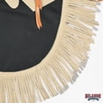 thumbnail image 5 of Hilason Bull Riding Chinks Chaps Pro Rodeo Western Smooth Leather Black & White, 5 of 6