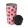thumbnail image 2 of Yiaed Strawberry Print Stainless Steel Coffee Mug -Vacuum Insulated Coffee Tumbler - Leakproof Travel Mugs Insulated for Hot & Cold Drinks, 2 of 8