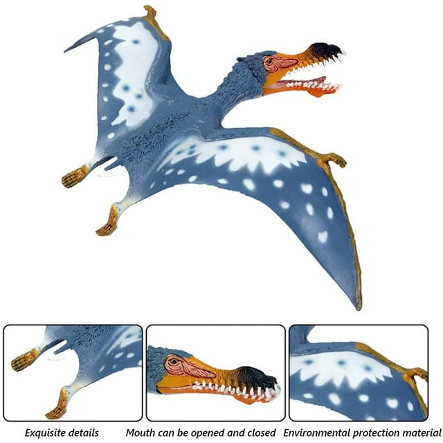 Pterosaurio de juguete de dinosaurio EOIVSH 3 Paquete Figuras de dinosaurios voladores PTerodactyl