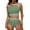 Color Block, variant on BUIgtTklOP Women's High Waisted Bikini Sets Sporty Two Piece Swimsuits Color Block Cheeky High Cut Bathing Suits