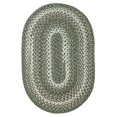 thumbnail image 1 of Homespice Decor 321978 20 x 30 in. Oval Cedar Ridge Ultra Durable Braided Rug, Green, 1 of 5
