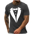 thumbnail image 4 of Fnnxeal Mens Athletic Shirt Short Sleeve Raglan Moisture Wicking Quick Dry Workout Tops Gym T-Shirt Baselayer Polyester Spandex Dark Gray,Size M, 4 of 9