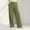 ^Green, variant on FUNUONY Women's Wide Leg Dress Pants Work Pants Work Business Casual Office Trousers Slacks High Waist Palazzo Pants Solid Color Cotton Blend Elastic Waist Long Wide Leg Pants Black L