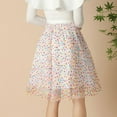 thumbnail image 6 of Youmylove Women Tulle Skirt Knee Length Petticoat A-Line Elastic High Waist Pleated Tulle Skirt UnderSkirt Casual Versatile Beach Trendy, 6 of 6