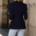thumbnail image 5 of Drovellove Plus Size Women's Notch Lapel Long Sleeve Blazer Jacket - Slim Fit Button Down Lightweight Work Blazer for Office Business Casual, Commute & Professional Style, 5 of 6