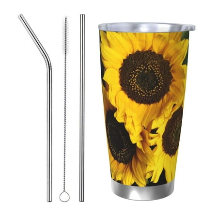 

Bingfone Japanese Were Blossoming for 20 Oz Stainless Steel Travel Mug Double Wall Water Coffee Cup for Home Office Outdoor Works Great for Ice Drinks and Hot Beverage-Straw Three-piece Set