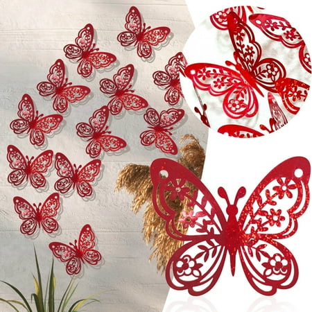 

WEPRO Butterfly Decorations Wall Ceiling Bedroom Stickers Decals Sticker Children s Room Cartoon Self Adhesive