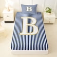 thumbnail image 3 of Erosebridal Letter B Kids Twin Sheet Sets, Modern Abstract Bedding, 3pcs, 3 of 5