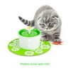 2L Fountain Quiet Cat Water Dispenser Drinking Pot With Silicone Mat Green