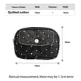 thumbnail image 3 of Vintage Retro Style Ccd Camera Pouch Daily Essentials Organizer Cute Aesthetic Design Quilted Mini Organizer Double Layer Storage Portable Small Polka Dot Coin Purse, 3 of 8