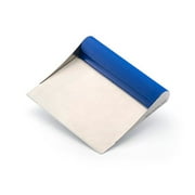 Rachael Ray Tools and Gadgets Stainless Steel Pastry Scraper / Bench Scrape / Kitchen Tool for Baking and Cooking / Dishwasher Safe, Blue