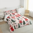 thumbnail image 4 of Homewish Merry Christmas Full Size Comforter Sets,Red Nutcracker Soldier Bedding Comforter Set,Cartoon Xmas Tree Bedding Sets For Child,Breathable Home Decor Reversible,3pcs, 4 of 9