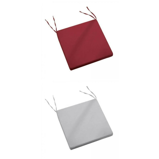 Cojines para Asiento Soledad 2 Piezas Color Sólido Antideslizantes 40 cm x 40 cm