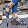 thumbnail image 6 of Closed Toe Sandals for Women 2026 Summer Ankle Strap Orthopedic Wedge Sandals with Arch Support Comfortable Wide Width Beach Sandal Hollow Out Breathable Outdoor Casual Walking Shoes, 6 of 9