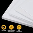 thumbnail image 3 of Uxcell Paquete de 4 hojas de plástico ABS, 0.04" de grosor, 4"x6" hoja de plástico duro flexible, panel de plástico moldeable por calor para manualidades de bricolaje y decoración del hogar, blanco, 3 of 6
