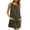 Dark Green, variant on Women's Corduroy Overall Dress Round Neck A Line Skirtall Jumper Mini Dress Pinafore with Pockets